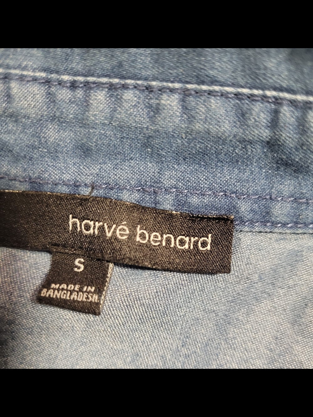 Harve Benard Light Blue Denim Button-Down Shirt - Picture 2 of 3